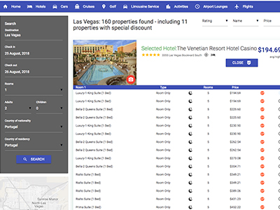 Hotels Booking Engine